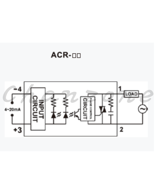 陽明電機 ACR-LA系列-標準型/線性控制SCR(含風扇) 單相加強散熱型固態模組 ACR-80/100LA+