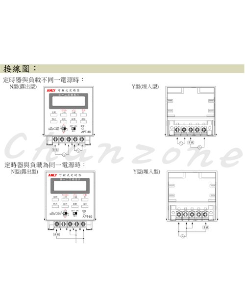安良電氣 可程式定時器 APT-8S