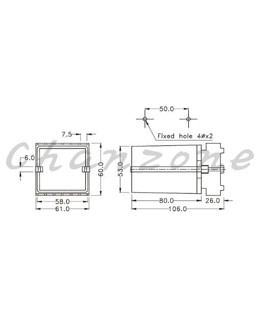 陽明電機 C系列-61*60mm盤內式 SENSOR控制器 C-2