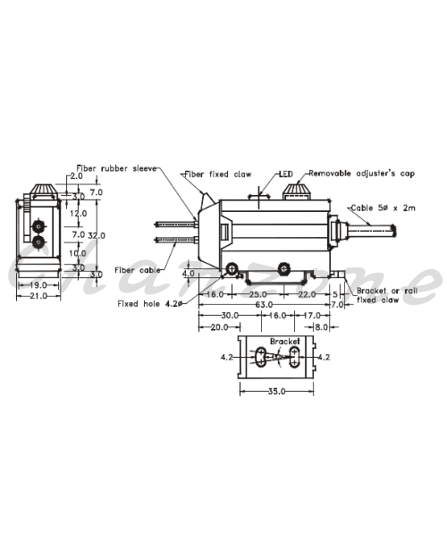 陽明電機 mF&FF系列-標準型 光纖式光電傳感器 FF-03R