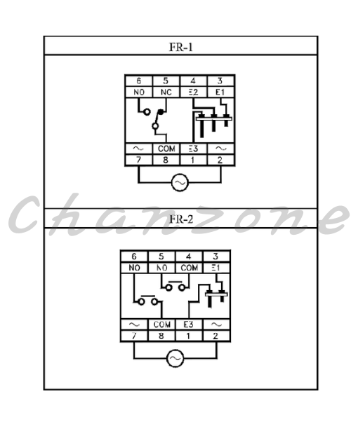 陽明電機 FR系列-40*50mm盤內式 液位控制器 FR-2-□□□V