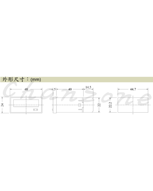 安良電氣 小型加總計數器/累時計/轉速表 H7E