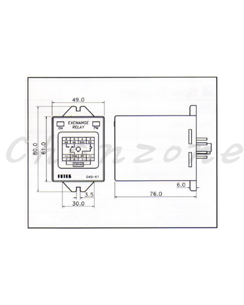 陽明電機 G4Q系列-盤內式 交替繼電器 G4Q-K1-110V/220V/380V
