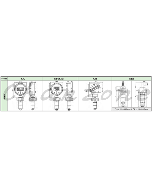 陽明電機 KI系列-插管式/電池型液體 轉子式流量計 KIC-□□