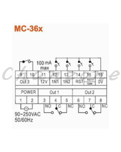 陽明電機 MC系列-一般設定型 多功能記數器 MC-341/MC-361