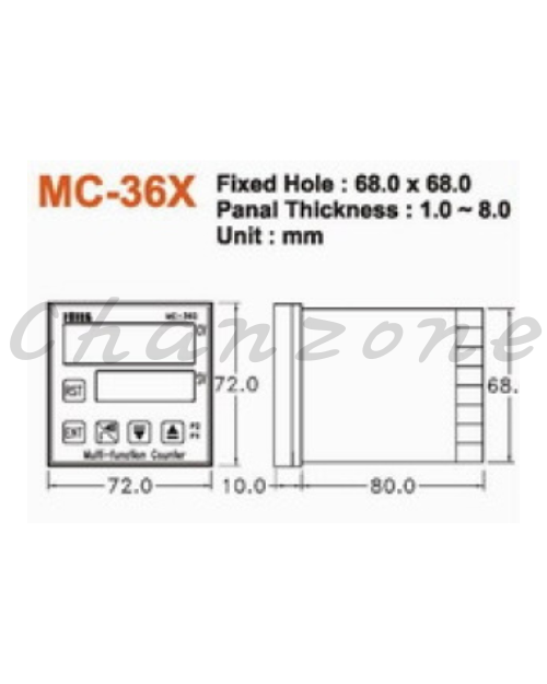 陽明電機 MC系列-二段設定型 多功能記數器 MC-342/MC-362