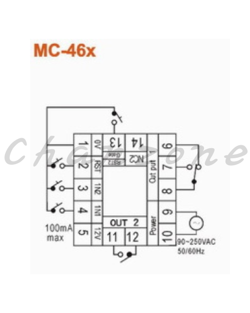 陽明電機 MC系列-二段設定型 多功能記數器 MC-442/MC-462