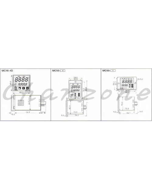 陽明電機 MC-4D系列-盤面式 電子計數器 MC48/50/60-4D