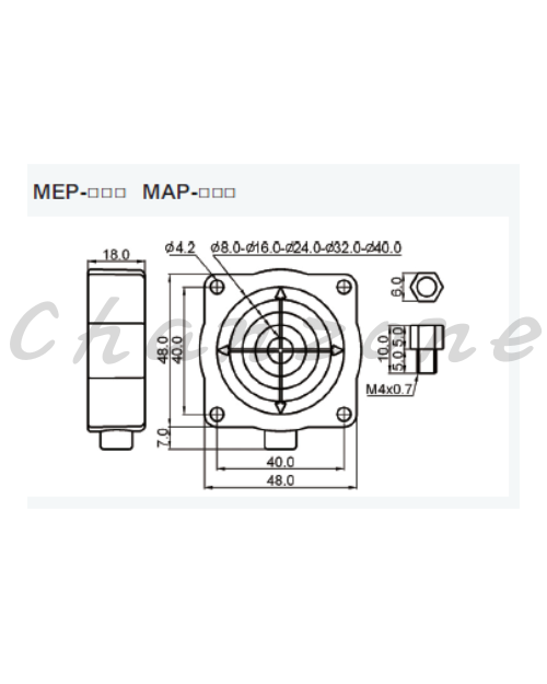 陽明電機 方型 MEP系列-增量型 電磁式譯碼器 MEP-□□□□
