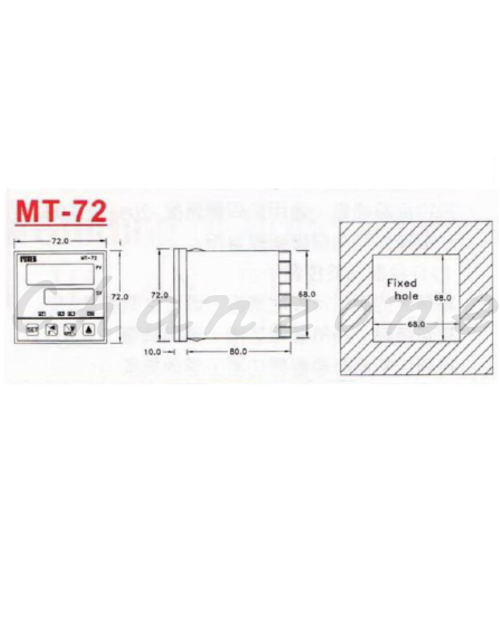 陽明電機 MT系列-72*72*80 FUZZY+PID 微電腦式溫度控制器 MT72-R/MT72-V/MT72-L