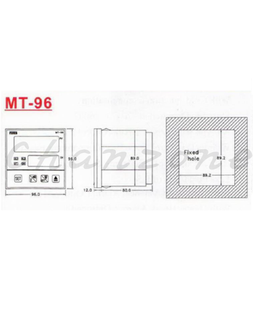 陽明電機 MT系列-96*96*80 FUZZY+PID 微電腦式溫度控制器 MT96-R/MT96-V/MT96-L