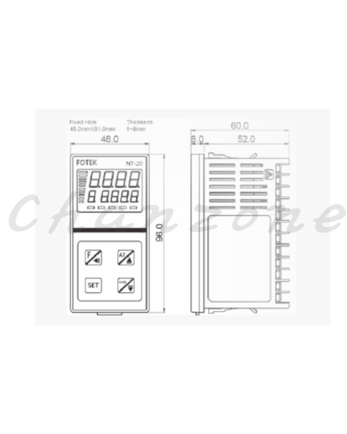 陽明電機 NT系列-48*96*60 PID+FUZZY 智慧型溫度控制器 NT-20R/20V/20L