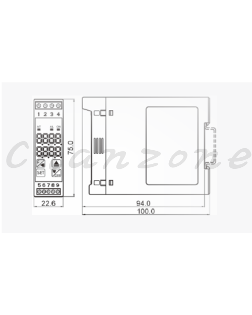 陽明電機 NT系列-22.6*75*100 PID+FUZZY 智慧型溫度控制器 NT-22R/22V/22L