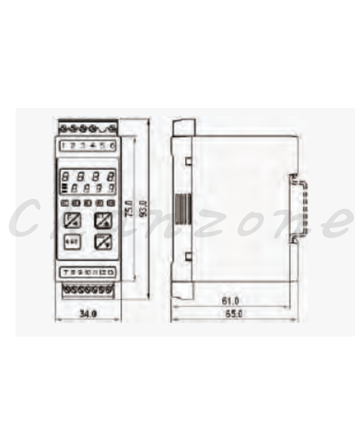陽明電機 NT系列-34*75*65 PID+FUZZY 智慧型溫度控制器 NT-32R/32V/32L