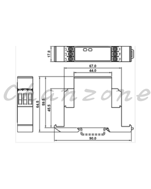 陽明電機 PR-K系列-掛鋁軌型 三相欠逆相偵測器 PR-K1/PR-KA