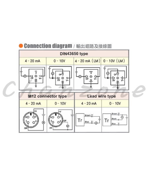 陽明電機 PRA/PRV系列 堅固型壓力傳送表 PRA/PRV-□□-□□ series