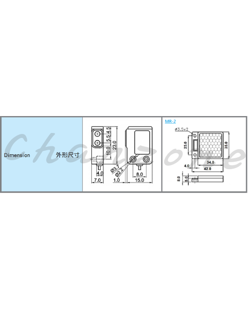 陽明電機 PS系列-鏡片反射式 小型光電傳感器 PSG-60N