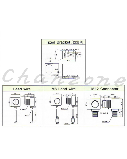 陽明電機 RTM-18系列-對照式/M12接頭型 M18超短型光電傳感器 T18-30MX-M12