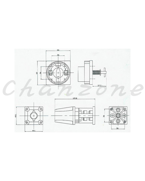 山河電機 SC系列 門把式多段開關 SC-68-11