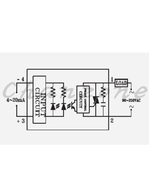 陽明電機 SCR-K-LA系列-標準型/鋁軌式SCR 單相散熱座一體成型固態模組 SCR-K10/20/30/40LA