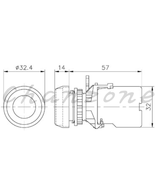 山河電機 ø22.25.30歐式-分離型系列 自動復歸按鈕開關 SHAB-221/222/223/224/226/227