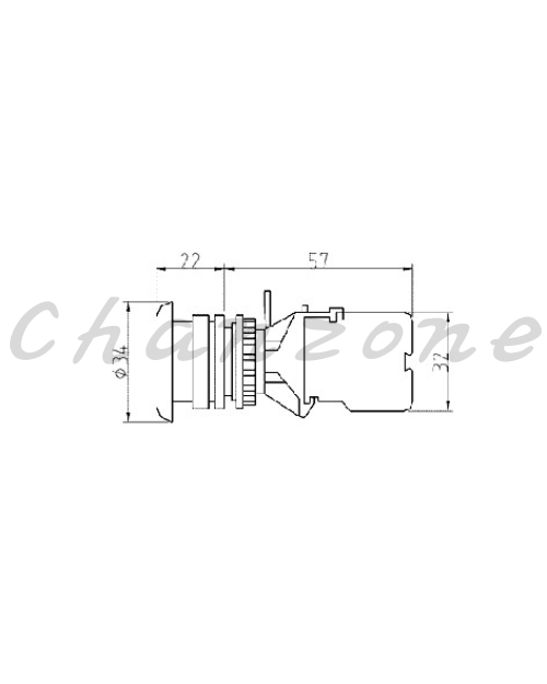 山河電機 ø22.25.30歐式-分離型系列 自動復歸按鈕開關 SHAB-221/222/223/224/226/227