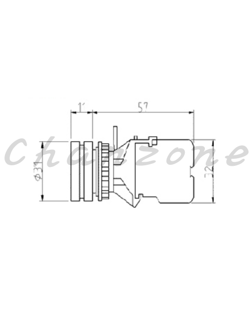山河電機 ø22.25.30歐式-分離型系列 復歸式照光開關 SHAI-221/222/224/225/301