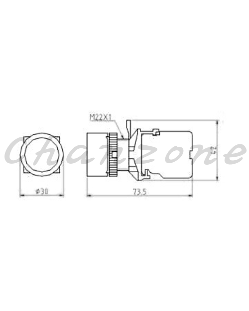 山河電機 ø22.25.30-SHB系列 平形/凸頭/保護型/Ø40急停按鈕開關 SHBB-221/223/225/226