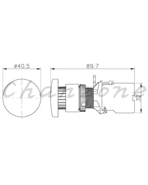 山河電機 ø22.25.30-SHB系列 平形/凸頭/保護型/Ø40急停按鈕開關 SHBB-221/223/225/226