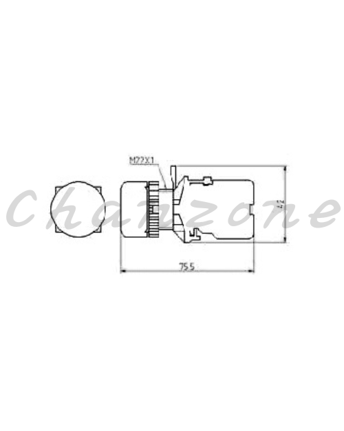 山河電機 ø22.25.30-SHB系列 平面信號燈 SHBP-227/SHP-227T