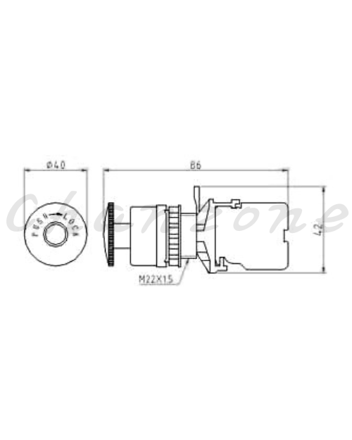 山河電機 ø22.25.30-SHD系列 寸動押扣開關 SHDF-225