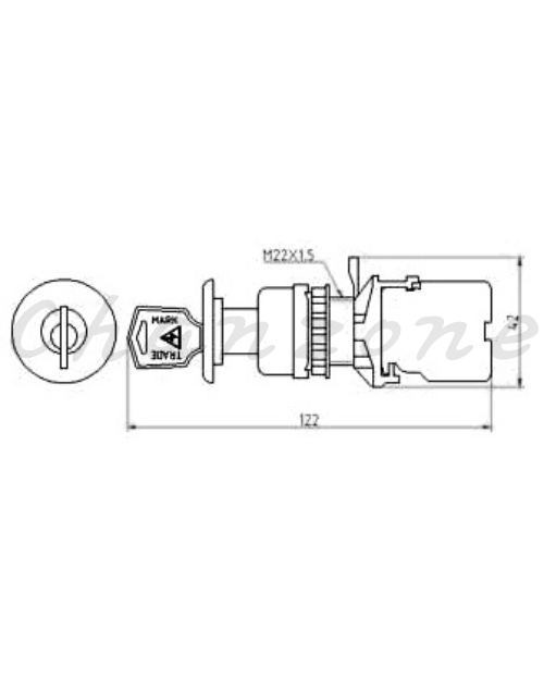 山河電機 ø22.25.30-SHD系列 附鎖開關 SHDK-221/SHDFK-221