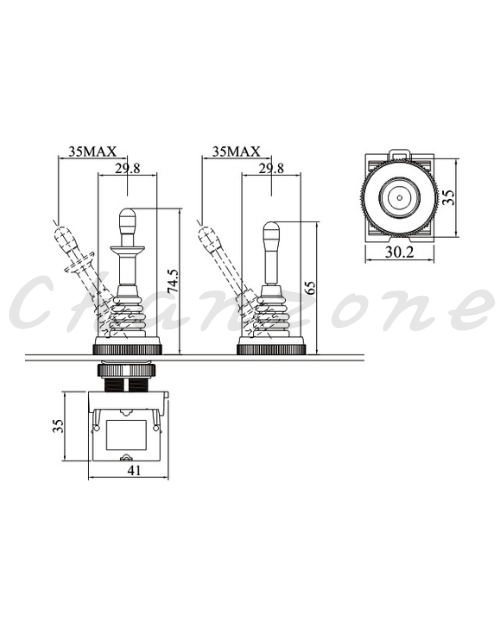 山河電機 ø30-SHD系列 二向/四向開關 SHDH-304-2/SHDH-304S-2/SHDH-304-4/SHDH-304S-4