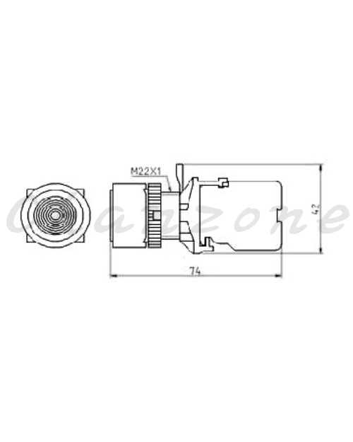 山河電機 ø22.25.30-SHD系列 平形照光/凸頭照光押扣按鈕 SHDIT-221/223