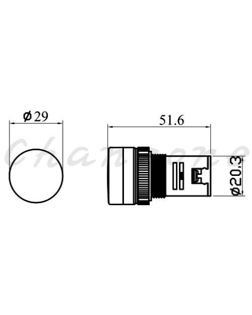 山河電機 ø22.25.30-SHD系列 經濟型/閃光信號燈 SHDP-228/228S