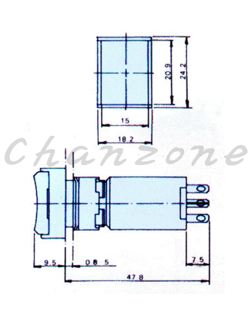山河電機 ø16mm-SHE系列 自動復歸按鈕開關 SHEB-161/162/163