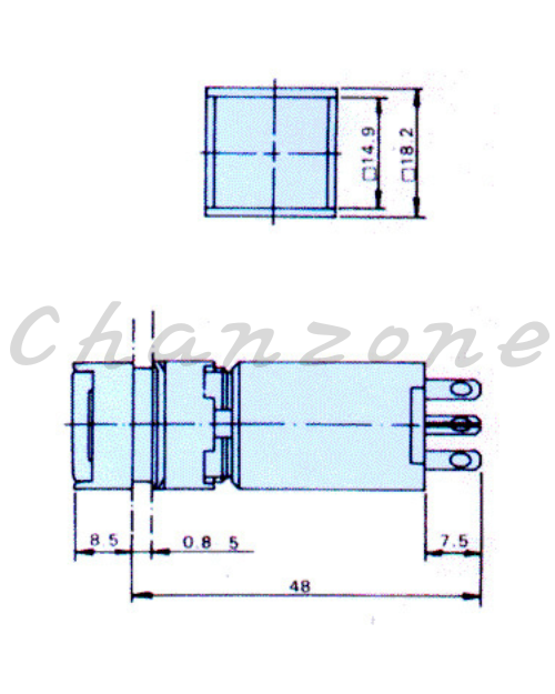山河電機 ø16mm-SHE系列 BI照光自動復歸按鈕開關 SHEI-161/162/163