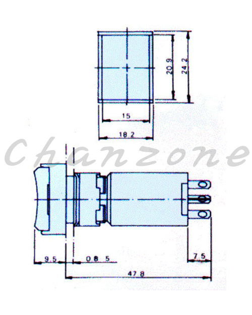 山河電機 ø16mm-SHE系列 BI照光自動復歸按鈕開關 SHEI-161/162/163