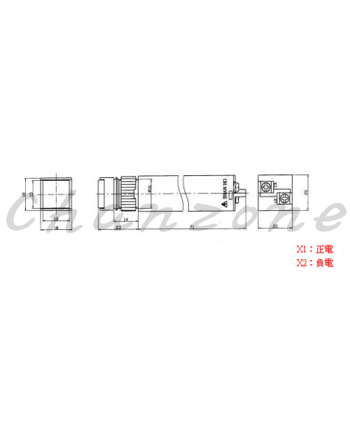 山河電機 ø16mm-SHE系列 信號燈 SHEP-161/162/163D