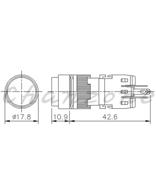 山河電機 ø16mm-SHF系列 照光式自動復歸按鈕開關 SHFI-161/162/163