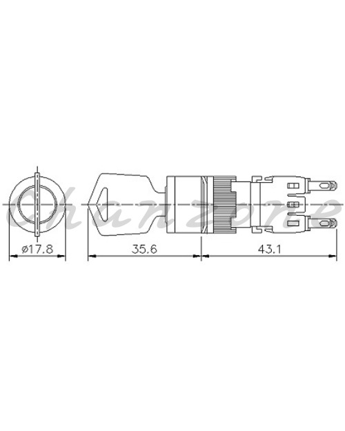 山河電機 ø16mm-SHF系列 手動復歸附鎖開關 SHFK-161/162/163