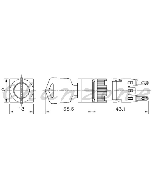 山河電機 ø16mm-SHF系列 手動復歸附鎖開關 SHFK-161/162/163