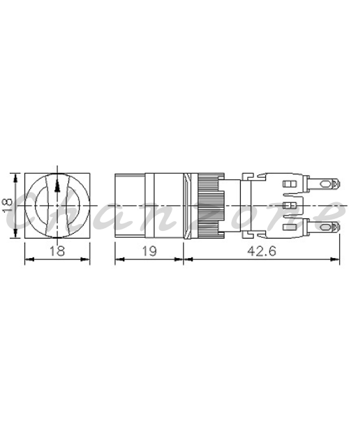 山河電機 ø16mm-SHF系列 切替開關 SHFS-161/162/163