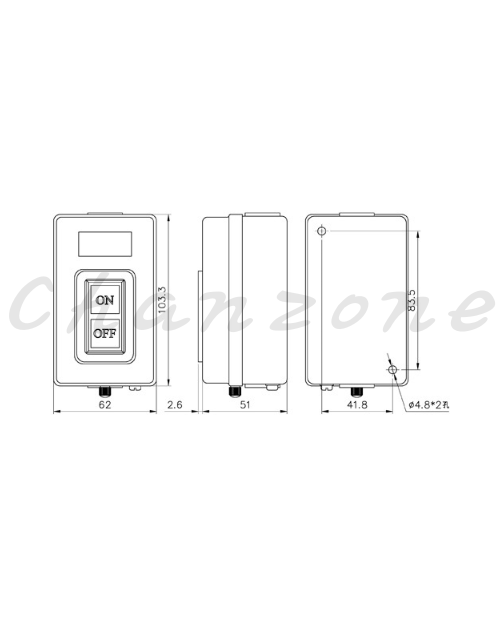 山河電機 動力押扣開關 SHR-3P-10A/15A/30A/15B/20A