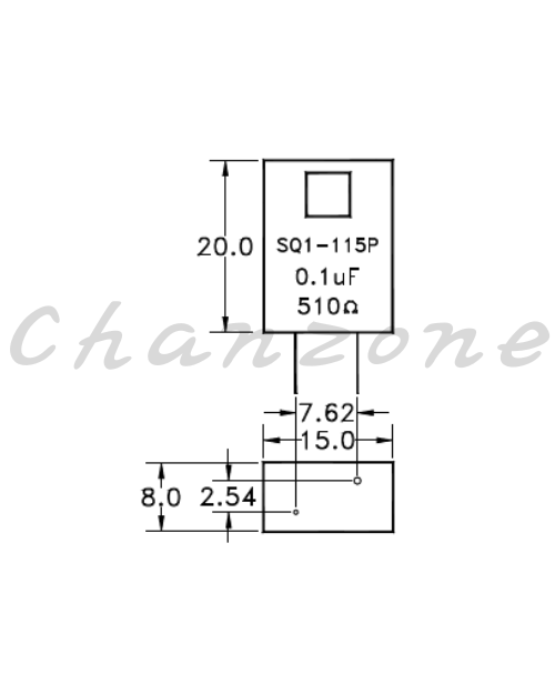 陽明電機 SQ系列-單相PCB式 火花消除器 SQ1-115P