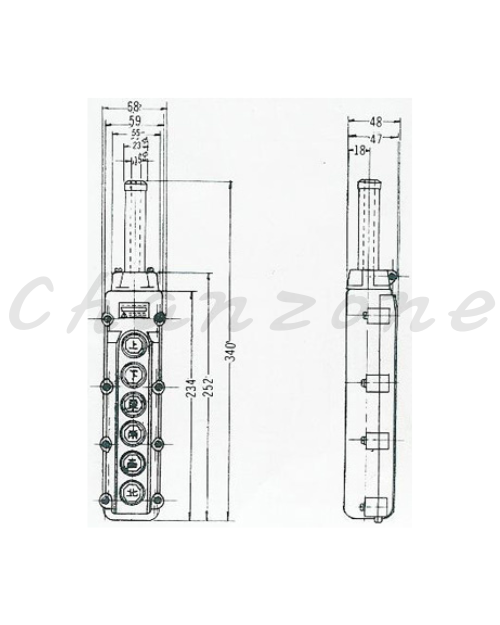山河電機 間接式吊車開關 SRE-81/82/83/84