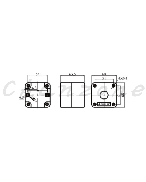 山河電機 ø22系列 一孔~五孔防水控制盒 SRV-22-50-1~5