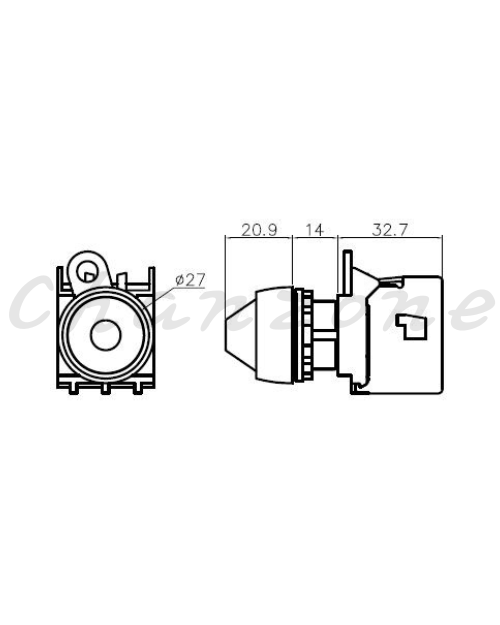 山河電機 ø22-SSB系列 錐型/平面信號燈 SSBZP-221/222/226/227