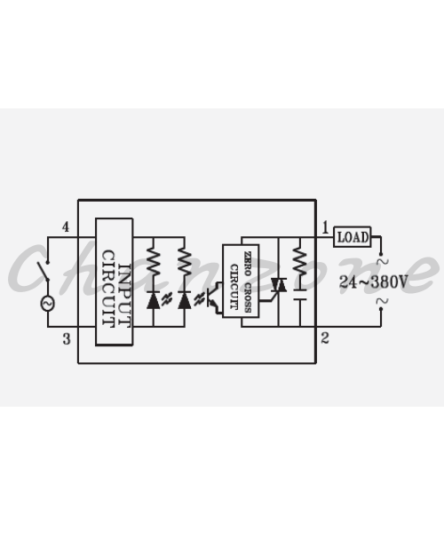 陽明電機 SSR-AA系列-高壓型/AC to AC 單相固態模組 SSR-10/25/40/50/75AA-H