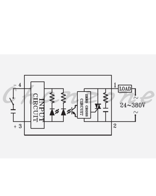 陽明電機 SSR-K-DA系列-標準型/鋁軌式DC to AC 單相散熱座一體成型固態模組 SSR-K10/20/30/40DA